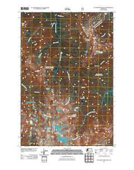 Old Snowy Mountain Washington Historical topographic map, 1:24000 scale, 7.5 X 7.5 Minute, Year 2011