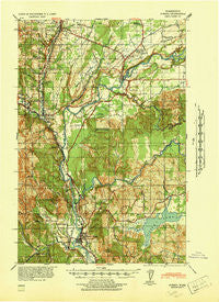 Olequa Washington Historical topographic map, 1:62500 scale, 15 X 15 Minute, Year 1941