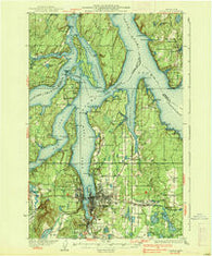 Olympia Washington Historical topographic map, 1:62500 scale, 15 X 15 Minute, Year 1937