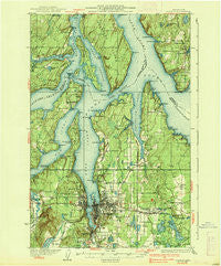 Olympia Washington Historical topographic map, 1:62500 scale, 15 X 15 Minute, Year 1937