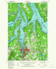 Olympia Washington Historical topographic map, 1:62500 scale, 15 X 15 Minute, Year 1949