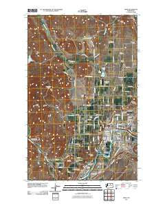 Omak Washington Historical topographic map, 1:24000 scale, 7.5 X 7.5 Minute, Year 2011