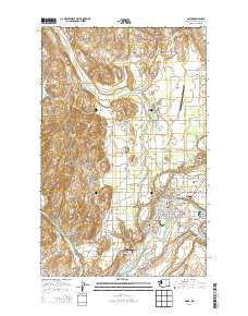 Omak Washington Current topographic map, 1:24000 scale, 7.5 X 7.5 Minute, Year 2014