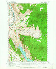 Omak Lake Washington Historical topographic map, 1:62500 scale, 15 X 15 Minute, Year 1953