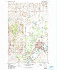 Omak Washington Historical topographic map, 1:24000 scale, 7.5 X 7.5 Minute, Year 1980