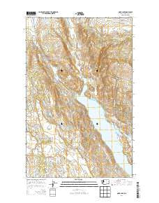 Omak Lake Washington Current topographic map, 1:24000 scale, 7.5 X 7.5 Minute, Year 2014