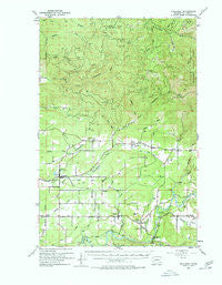 Onalaska Washington Historical topographic map, 1:62500 scale, 15 X 15 Minute, Year 1954