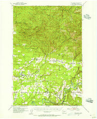 Onalaska Washington Historical topographic map, 1:62500 scale, 15 X 15 Minute, Year 1954