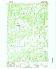 Onalaska Washington Historical topographic map, 1:24000 scale, 7.5 X 7.5 Minute, Year 1984