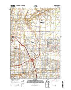 Orchards Washington Current topographic map, 1:24000 scale, 7.5 X 7.5 Minute, Year 2013