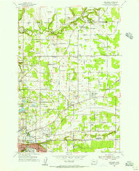 Orchards Washington Historical topographic map, 1:24000 scale, 7.5 X 7.5 Minute, Year 1954