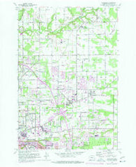 Orchards Washington Historical topographic map, 1:24000 scale, 7.5 X 7.5 Minute, Year 1961