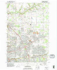 Orchards Washington Historical topographic map, 1:24000 scale, 7.5 X 7.5 Minute, Year 1990