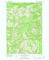 Oregon Butte Washington Historical topographic map, 1:24000 scale, 7.5 X 7.5 Minute, Year 1967
