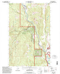 Orient Washington Historical topographic map, 1:24000 scale, 7.5 X 7.5 Minute, Year 1992