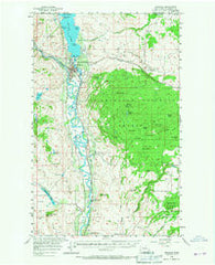 Oroville Washington Historical topographic map, 1:62500 scale, 15 X 15 Minute, Year 1957