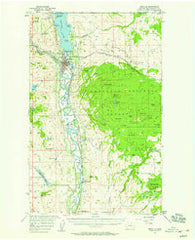 Oroville Washington Historical topographic map, 1:62500 scale, 15 X 15 Minute, Year 1957
