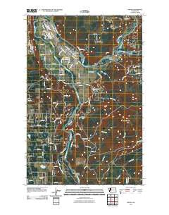 Orting Washington Historical topographic map, 1:24000 scale, 7.5 X 7.5 Minute, Year 2011