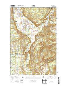 Orting Washington Current topographic map, 1:24000 scale, 7.5 X 7.5 Minute, Year 2014