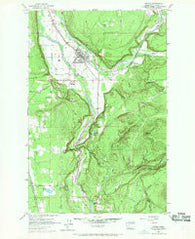 Orting Washington Historical topographic map, 1:24000 scale, 7.5 X 7.5 Minute, Year 1956