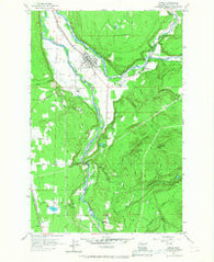 Orting Washington Historical topographic map, 1:24000 scale, 7.5 X 7.5 Minute, Year 1956