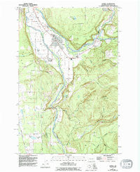 Orting Washington Historical topographic map, 1:24000 scale, 7.5 X 7.5 Minute, Year 1956