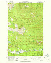 Oso Washington Historical topographic map, 1:62500 scale, 15 X 15 Minute, Year 1956