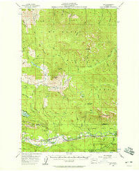 Oso Washington Historical topographic map, 1:62500 scale, 15 X 15 Minute, Year 1956