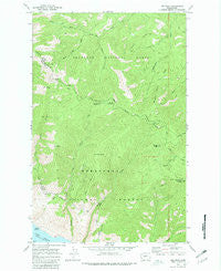 Oss Peak Washington Historical topographic map, 1:24000 scale, 7.5 X 7.5 Minute, Year 1968