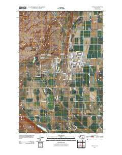 Othello Washington Historical topographic map, 1:24000 scale, 7.5 X 7.5 Minute, Year 2011
