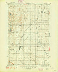 Othello Washington Historical topographic map, 1:62500 scale, 15 X 15 Minute, Year 1924