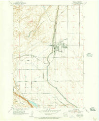 Othello Washington Historical topographic map, 1:24000 scale, 7.5 X 7.5 Minute, Year 1954