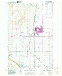 Othello Washington Historical topographic map, 1:24000 scale, 7.5 X 7.5 Minute, Year 1954