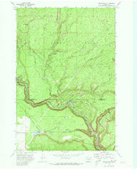 Outlet Falls Washington Historical topographic map, 1:24000 scale, 7.5 X 7.5 Minute, Year 1970