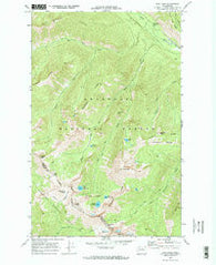 Oval Peak Washington Historical topographic map, 1:24000 scale, 7.5 X 7.5 Minute, Year 1969
