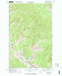 Oval Peak Washington Historical topographic map, 1:24000 scale, 7.5 X 7.5 Minute, Year 1969