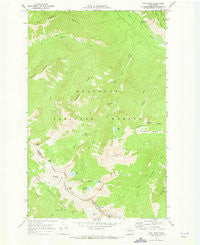 Oval Peak Washington Historical topographic map, 1:24000 scale, 7.5 X 7.5 Minute, Year 1969