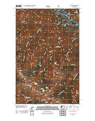 Oval Peak Washington Historical topographic map, 1:24000 scale, 7.5 X 7.5 Minute, Year 2011