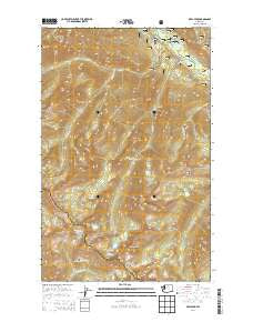 Oval Peak Washington Current topographic map, 1:24000 scale, 7.5 X 7.5 Minute, Year 2014