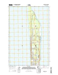 Oysterville Washington Current topographic map, 1:24000 scale, 7.5 X 7.5 Minute, Year 2014