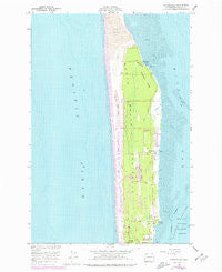 Oysterville Washington Historical topographic map, 1:24000 scale, 7.5 X 7.5 Minute, Year 1957
