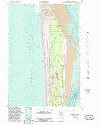 Oysterville Washington Historical topographic map, 1:24000 scale, 7.5 X 7.5 Minute, Year 1957