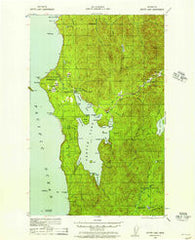 Ozette Lake Washington Historical topographic map, 1:62500 scale, 15 X 15 Minute, Year 1935