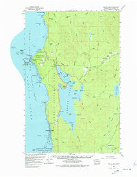 Ozette Lake Washington Historical topographic map, 1:62500 scale, 15 X 15 Minute, Year 1956