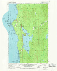 Ozette Lake Washington Historical topographic map, 1:62500 scale, 15 X 15 Minute, Year 1956
