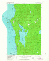 Ozette Lake Washington Historical topographic map, 1:62500 scale, 15 X 15 Minute, Year 1956