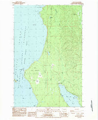 Ozette Washington Historical topographic map, 1:24000 scale, 7.5 X 7.5 Minute, Year 1984