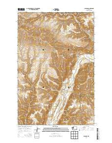Palisades Washington Current topographic map, 1:24000 scale, 7.5 X 7.5 Minute, Year 2014