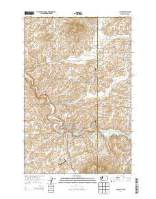 Palouse Washington Current topographic map, 1:24000 scale, 7.5 X 7.5 Minute, Year 2013