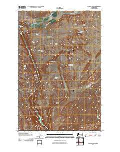 Palouse Falls Washington Historical topographic map, 1:24000 scale, 7.5 X 7.5 Minute, Year 2011
